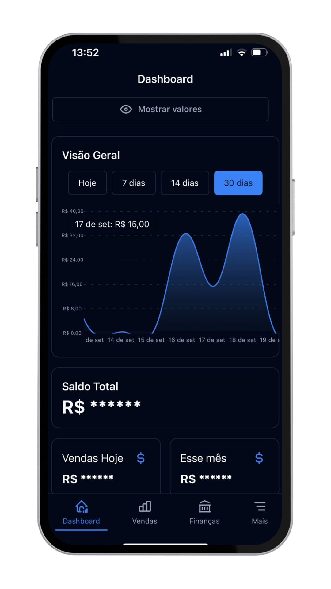LiraPay Dashboard Mobile